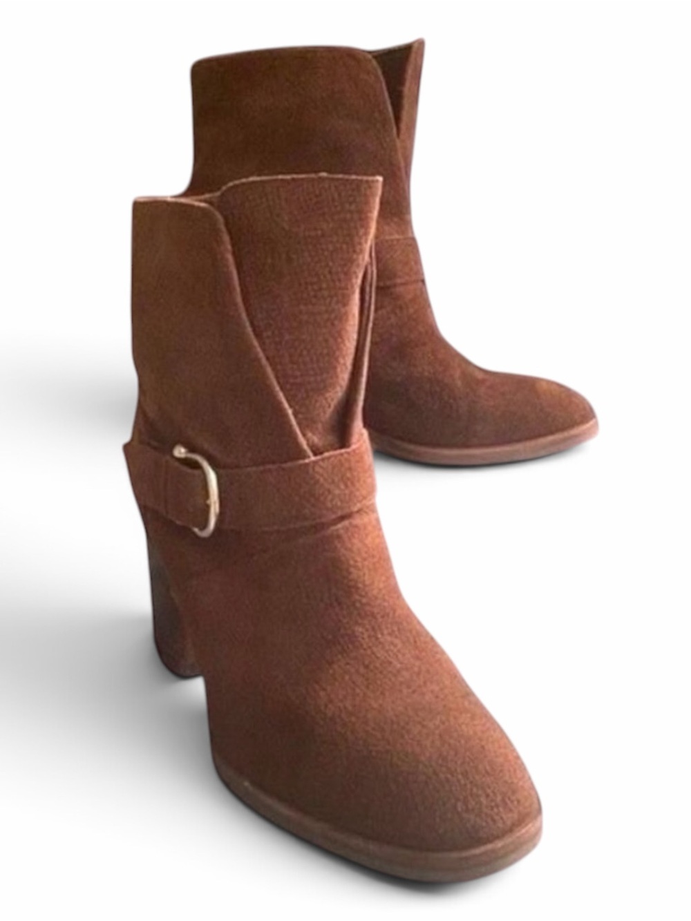 Isola Brown Suede Booties sz 8